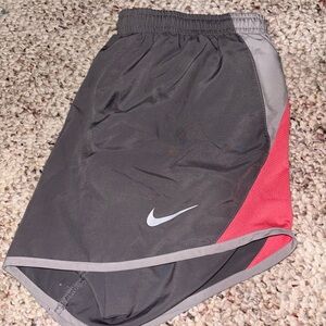 Nike Gray and Red Athletic Shorts